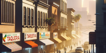 Taquerías, barberías y tiendas, los negocios que llegaron al Super Bowl con Bad Bunny