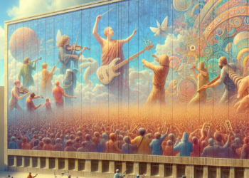 Un mural gigante y cinco conciertos marcan su llegada