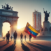 Jóvenes venezolanos exigen en Madrid liberar a los presos políticos y un cambio en el país