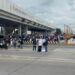 Tramo cerrado por obras de construcción y desvío de conductores