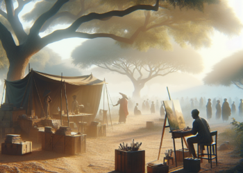 Amoako Boafo Takes His Studio on the Road