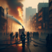Bomberos sofocan incendio en la calle Girasoles en Tlalnepantla, Edomex