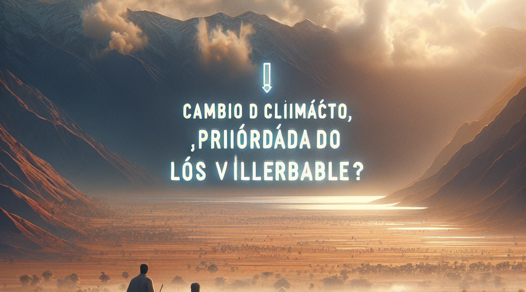 Cambio climático, ¿primero los pobres?