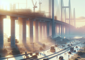 Claudia Sheinbaum supervisa los avances del Puente Nichupté en Cancún