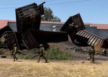 Descarrila un tren en Aguascalientes dejando un muerto y varios heridos
