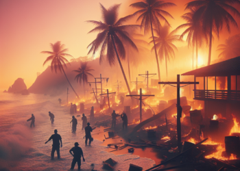 Incendio en Punta Zicatela destruye 70 restaurantes en Oaxaca