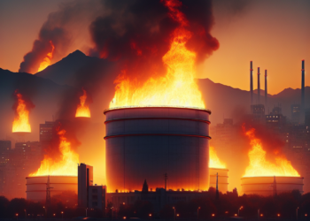 Depósitos de combustible incendiados sumen a Teherán en la noche, cuando es de día