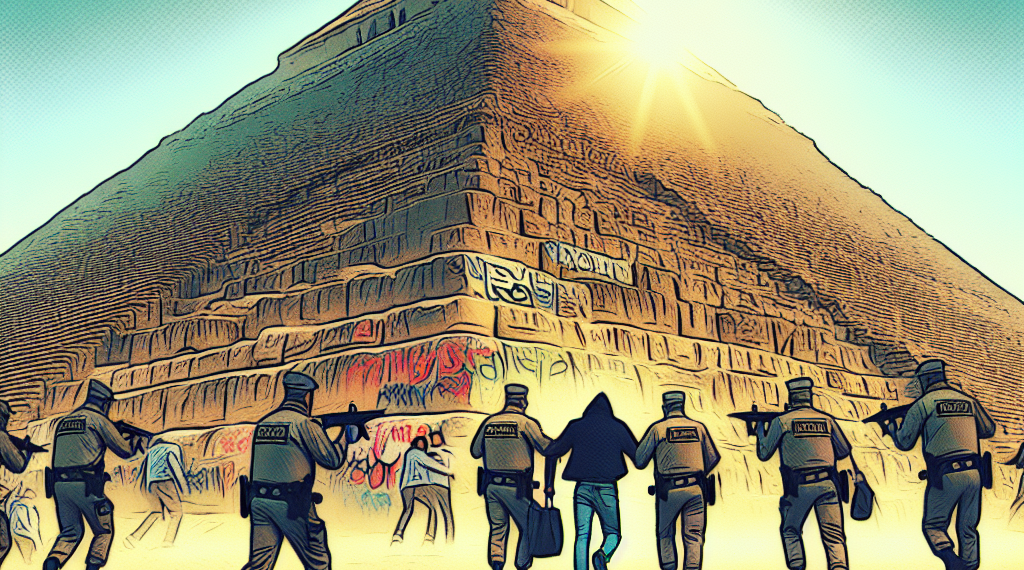 Egyptian Tour Guide Arrested After Drawing on Pyramid