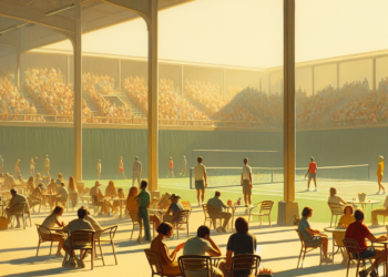 Jonas Wood Debuts New Tennis Court Paintings in Los Angeles