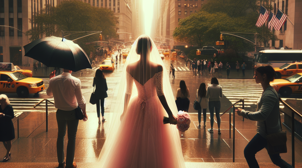The Bride Wore Pink for an Unconventional New York Wedding That Traversed the City