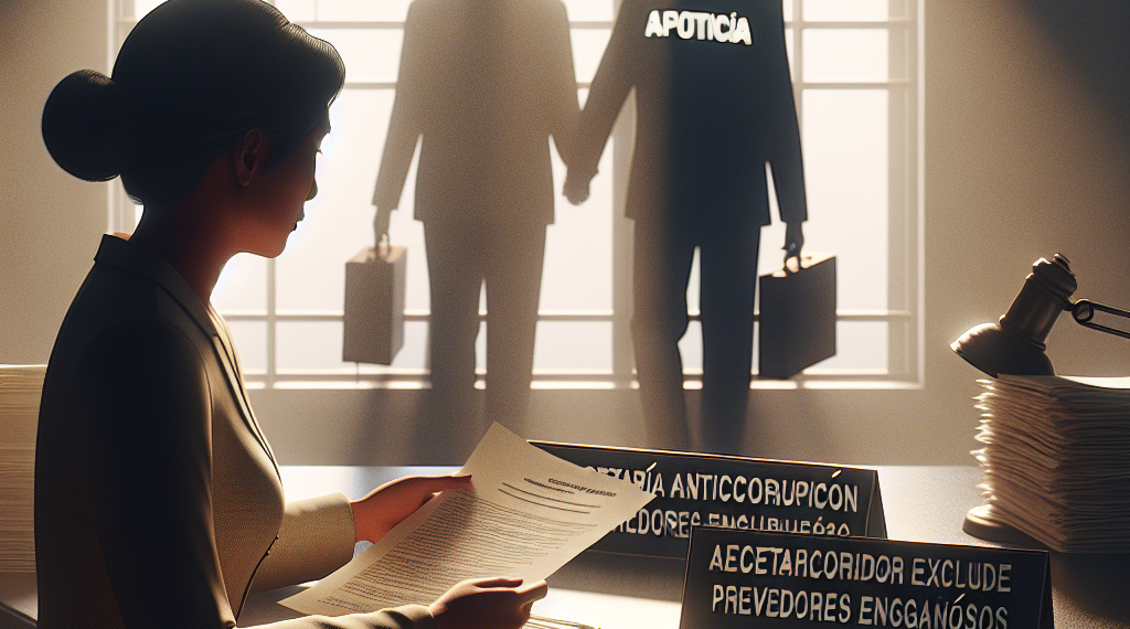 Secretaría Anticorrupción veta a proveedores por información falsa