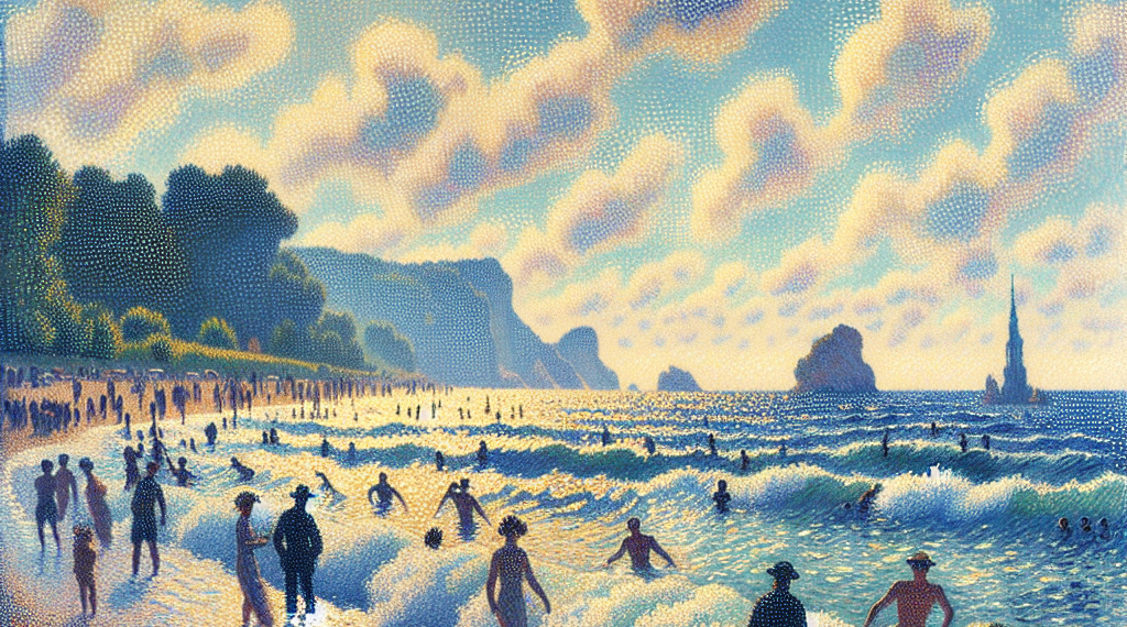 Seurat and the Sea Is Postcard Perfect