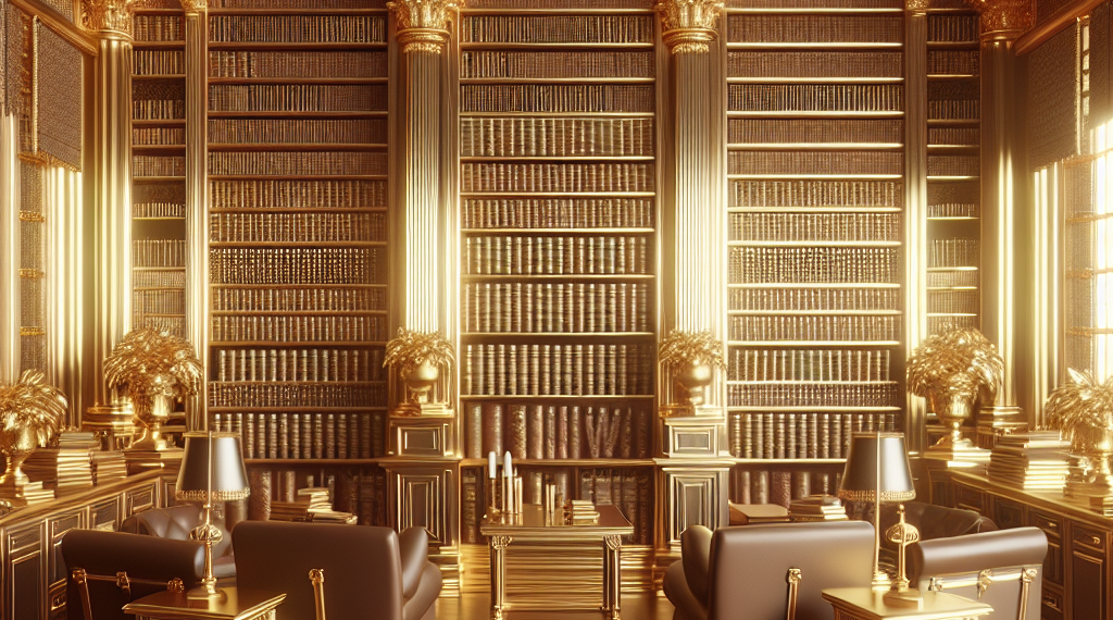 Trump comparte un vídeo de su futura biblioteca con una estatua dorada gigante de él