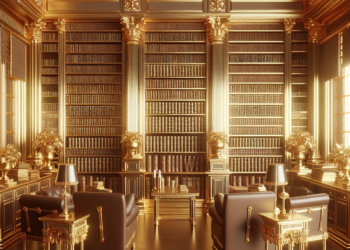 Trump comparte un vídeo de su futura biblioteca con una estatua dorada gigante de él