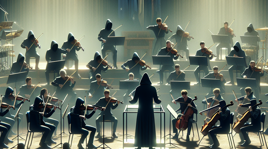 An aerial shot of the Canberra Symphony Orchestra.