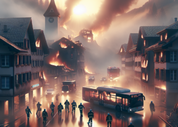 Varios muertos al incendiarse un autobús en Suiza, según la policía