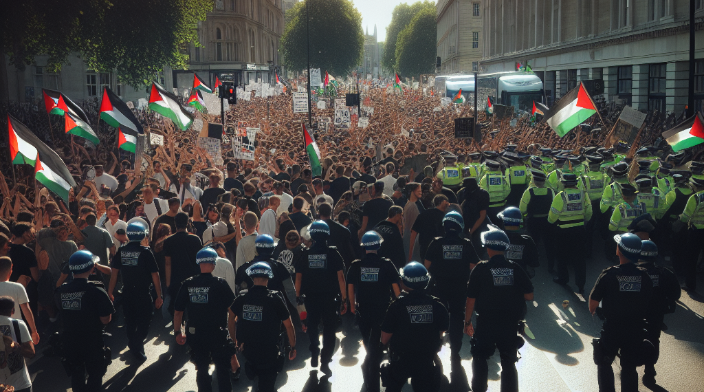 Casi 100 detenidos en una manifestación propalestina en Londres