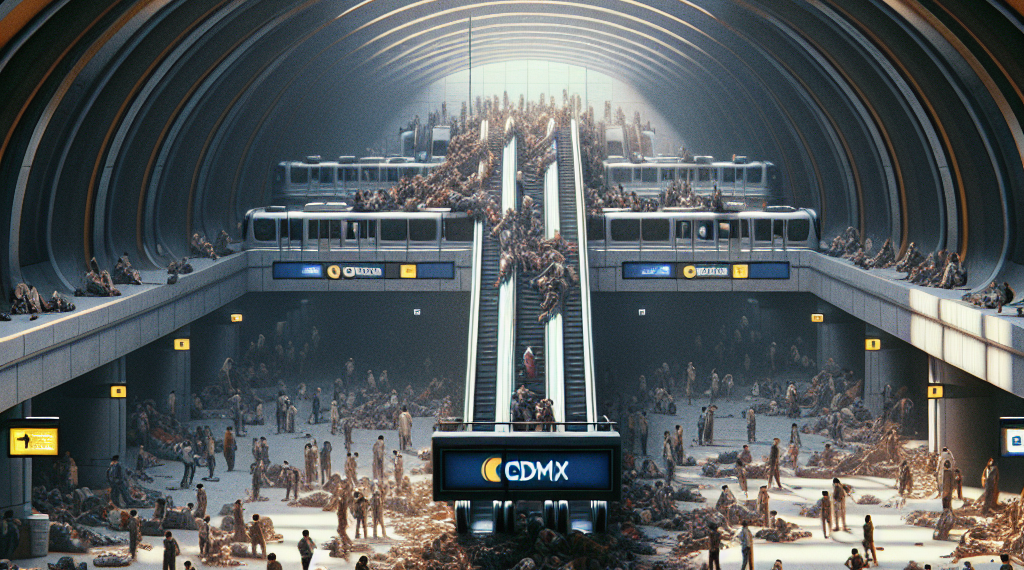 Caos en el Metro de CDMX