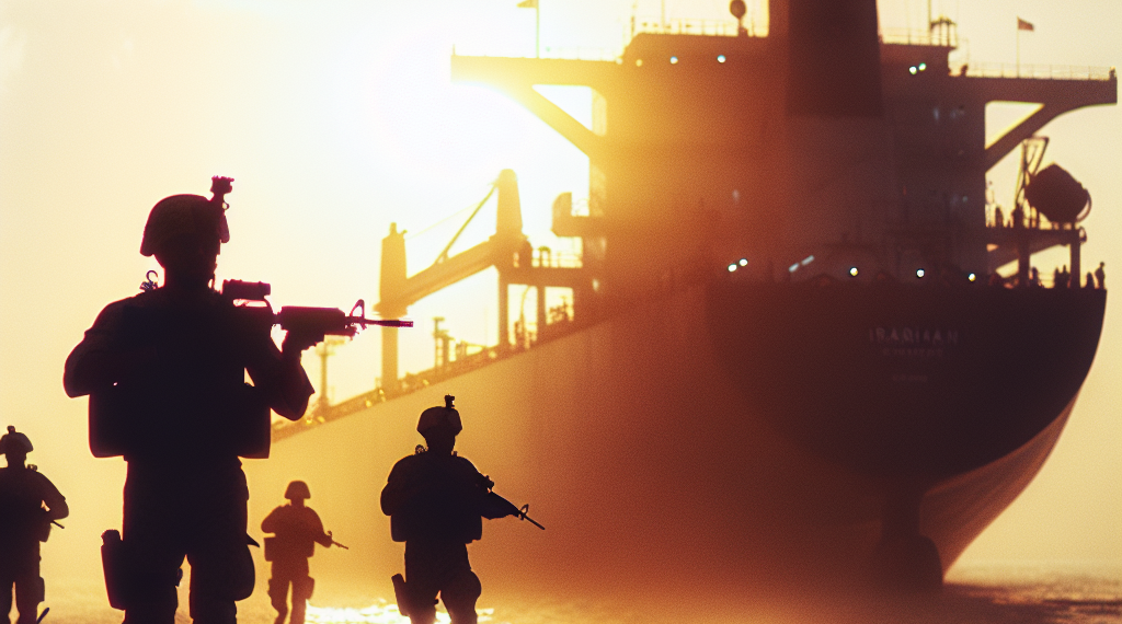 Las impactantes imágenes del ejército de EEUU interceptando un petrolero iraní