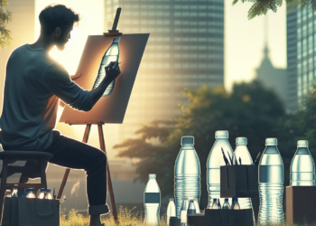 Jeff Koons Design Two Bottles for Evian’s 200th Anniversary