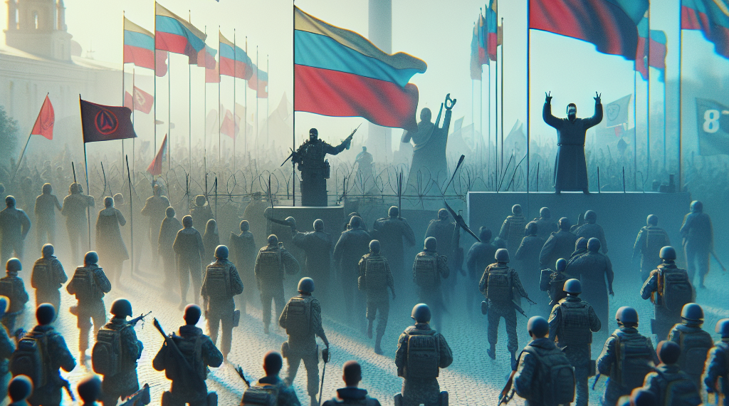 La propaganda rusa toma una y otra vez el mismo pueblo ucraniano desde hace un año