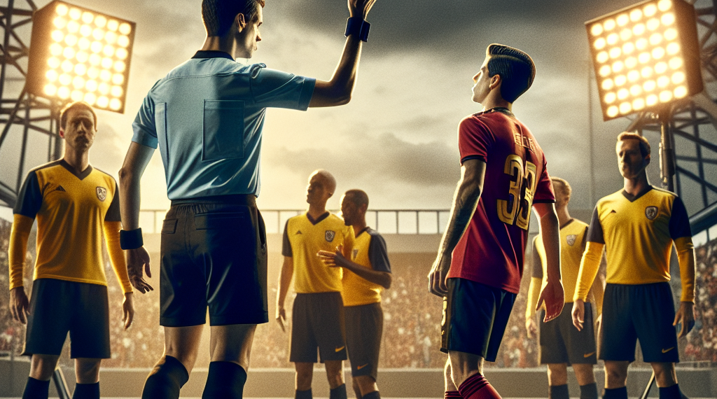 La secuencia de la roja a Cubarsí: primero amarilla, el Atlético se come al árbitro y roja de VAR