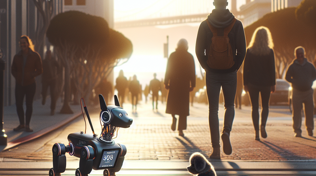 Beeple's Elon Musk–Robot Dog Roams San Francisco in Viral Stunt