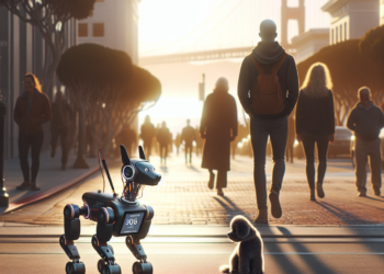 Beeple's Elon Musk–Robot Dog Roams San Francisco in Viral Stunt