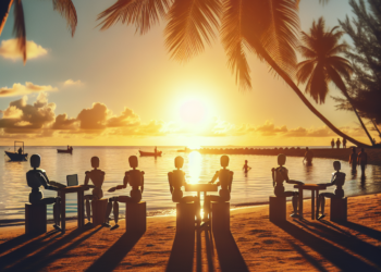 Humans are having fun impersonating AI chatbots : NPR