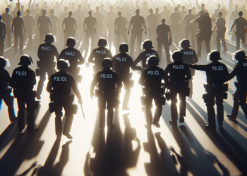 Violencia Policial y detenciones durante la marcha sindical en Caracas