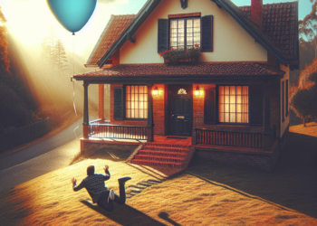 Descubre entre risas que un globo aerostático con 13 personas a bordo ha aterrizado de emergencia en su casa