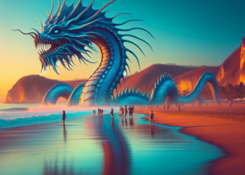 Aparece medusa dragón azul en playas de Michoacán