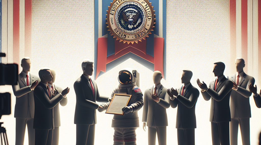 Trump 'piropea' las orejas del jefe de la NASA y le insinúa que quiere ir al espacio: "¿Se le permite a un presidente?"