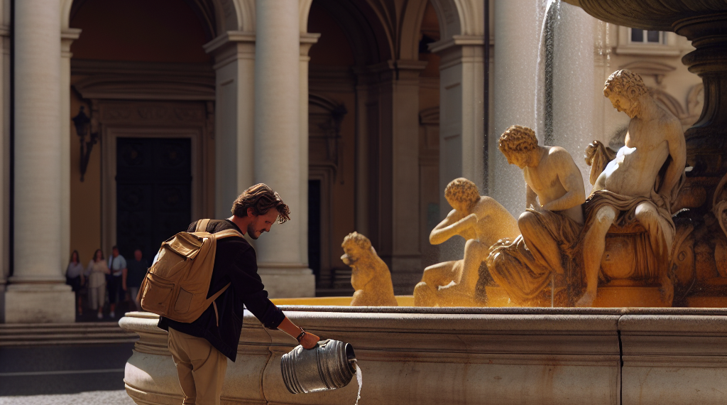 Tourist charged with damaging historic Florentine fountain in pre-wedding prank | Italy