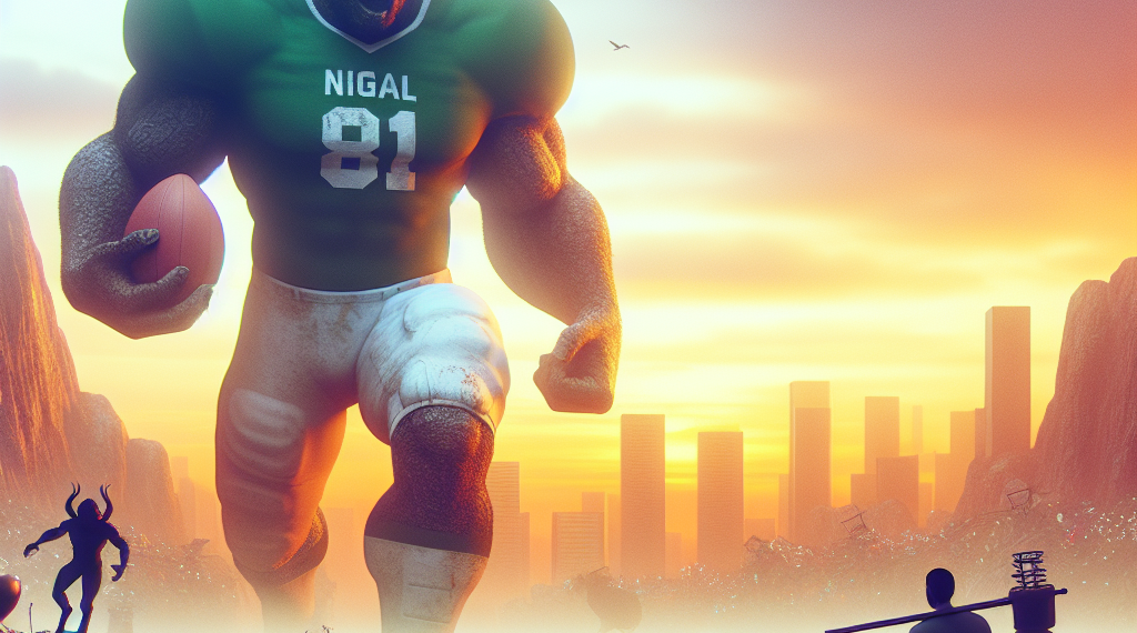 Uar Bernard, el titán nigeriano que nunca ha jugado a fútbol americano y asombra a la NFL