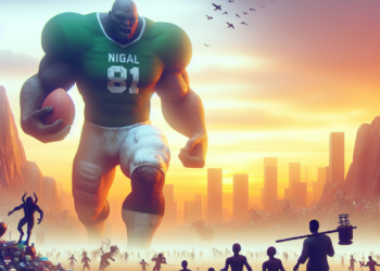 Uar Bernard, el titán nigeriano que nunca ha jugado a fútbol americano y asombra a la NFL