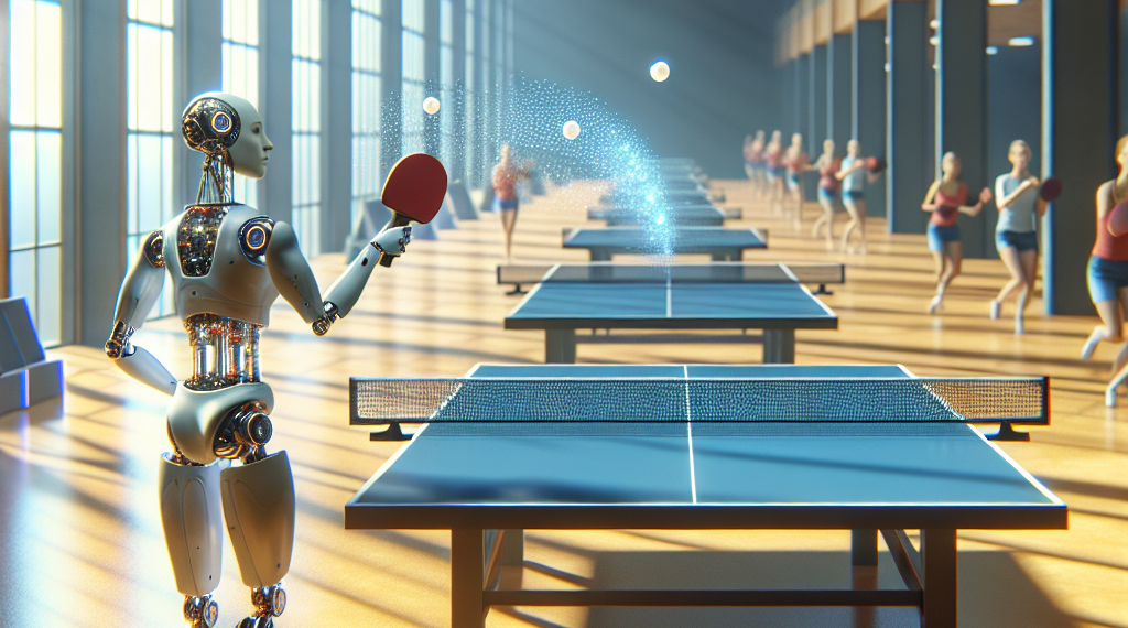 Un robot entrenado con IA hace historia derrotando a una jugadora de élite de ping-pong