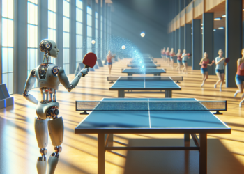 Un robot entrenado con IA hace historia derrotando a una jugadora de élite de ping-pong