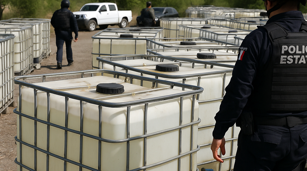 Aseguran 1 millón de lts de huachicol en NL