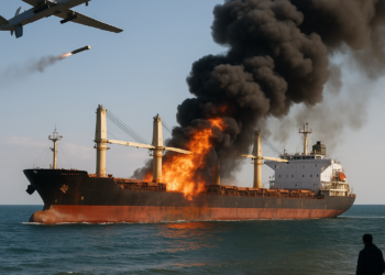 La Armada de Ucrania denunció que un dron ruso atacó un buque de carga de propiedad turca en el mar Negro
