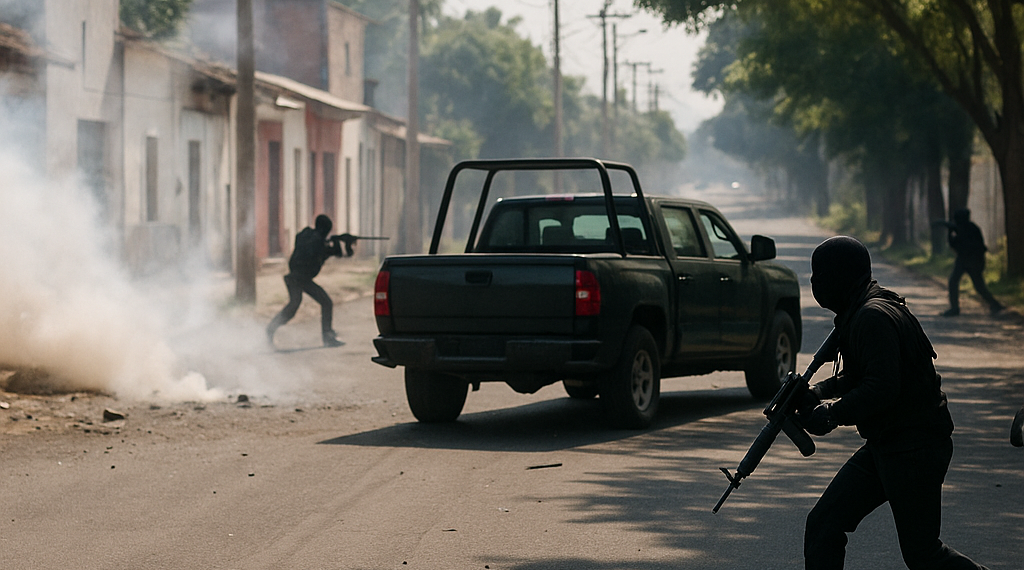 Chocan criminales en Michoacán; reportan bloqueos y quemas
