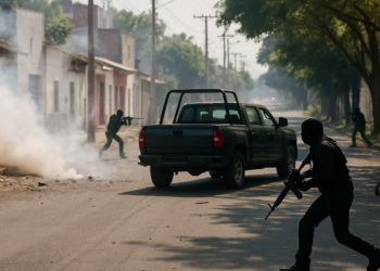 Chocan criminales en Michoacán; reportan bloqueos y quemas