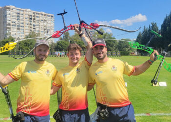 El equipo masculino de recurvo, plata en el Campeonato de Europa