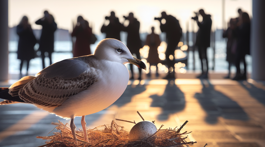 Nesting Seagull Becomes Unexpected Star of Venice Biennale