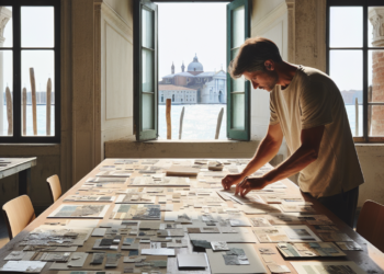 Fashion figure Jordan Roth wows in collage at the Venice Biennale - The Art Newspaper