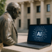 Santiago Muñoz Machado, director de la Real Academia Española, en las jornadas 'Lenguaje claro y accesible e inteligencia artificial', celebradas en la sede de la institución, en Madrid.