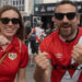 La afición vallecana ya calienta Leipzig: "¡Vamos, Rayo!"