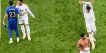 La reacción de Mbappé al pasar junto a Bellingham que ya es viral