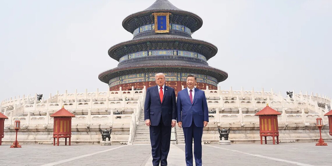 El paseo de Xi Jinping y Trump por el templo donde los emperadores sacrificaban toros