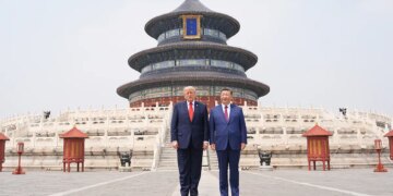 El paseo de Xi Jinping y Trump por el templo donde los emperadores sacrificaban toros